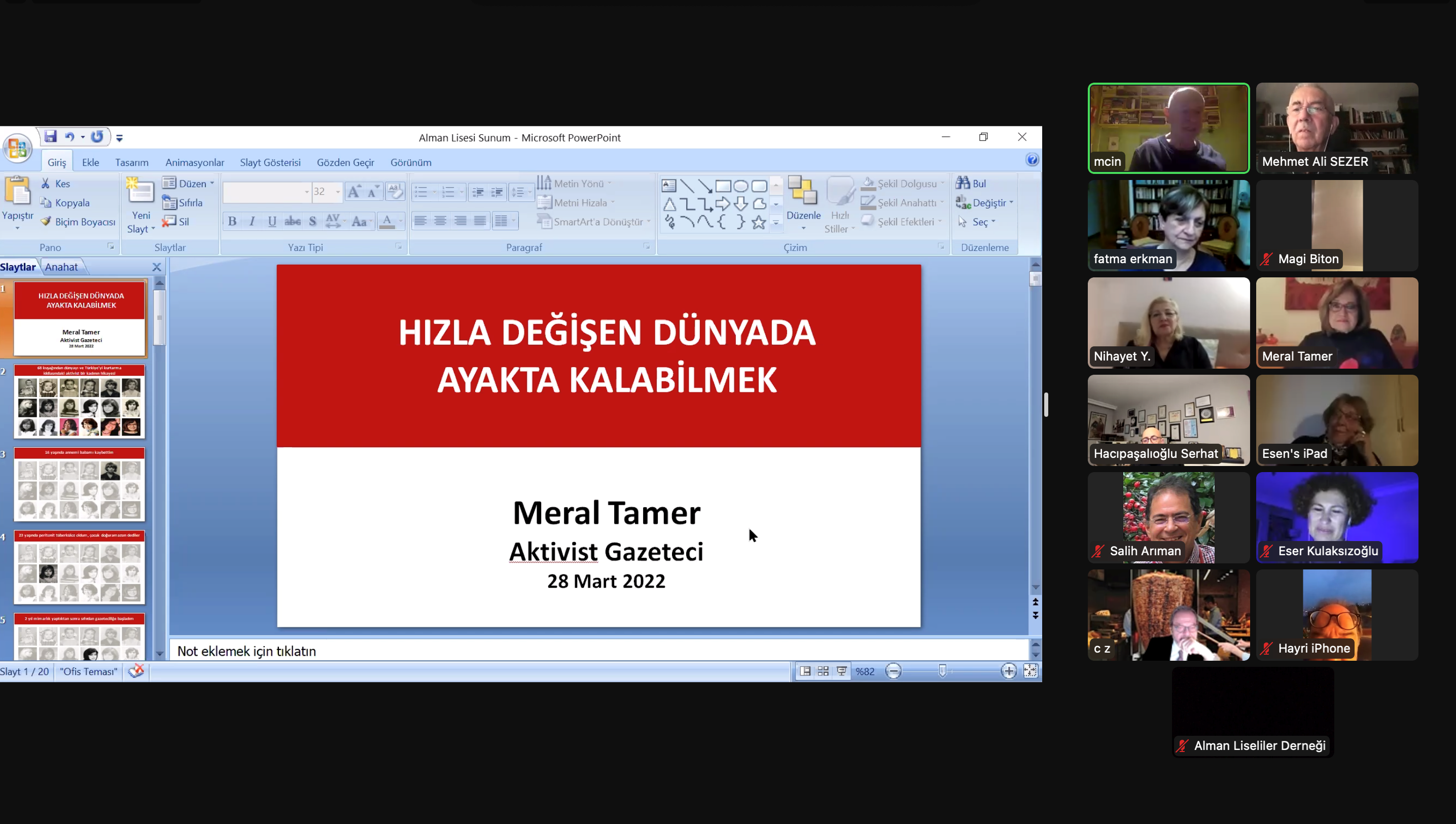 ZOOM BULUŞMALARI - 3 Araştırmacı Gazeteci Meral Tamer